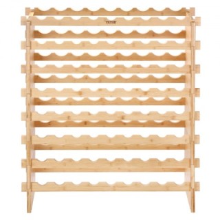 VEVOR Κάβα Κρασιών από Μπαμπού 8 Επιπέδων για 72 Μπουκάλια LSJJZZCP...