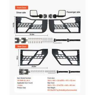 VEVOR Πόρτες Σωλήνων για Jeep Wrangler JK 2007-2018 JPCGM4M0718JOYF... VEVOR Πόρτες Σωλήνων για Jeep Wrangler JK 2007-2018 JPCGM4M0718JOYF...