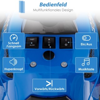 Costway Ηλεκτρικό Παιδικό Quad 12V με Μουσική, Κόρνα και LED Φώτα -...
