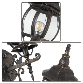 BAKAJI Βικτωριανό Φωτιστικό Τοίχου Εξωτερικού Χώρου Αλουμινίου σε Α... BAKAJI Βικτωριανό Φωτιστικό Τοίχου Εξωτερικού Χώρου Αλουμινίου σε Α...