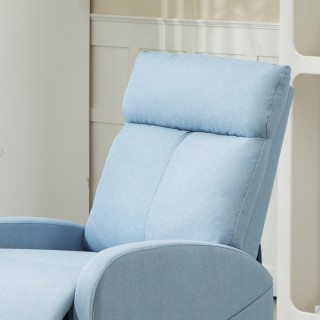 HOMCOM Πολυθρόνα Χαλάρωσης Ανακλινόμενη με Υποπόδιο σε Ύφασμα Εφέ ... HOMCOM Πολυθρόνα Χαλάρωσης Ανακλινόμενη με Υποπόδιο σε Ύφασμα Εφέ ...