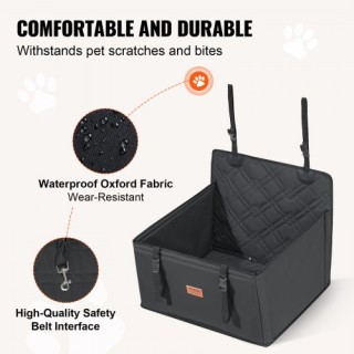 VEVOR Κάθισμα Αυτοκινήτου για Σκύλους έως 18 κιλά Μαύρο  CWZGQCZYKJ...