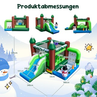 Costway Φουσκωτό Κάστρο Άλματος με Χειμερινό Θέμα και Χιονάνθρωπο ... Costway Φουσκωτό Κάστρο Άλματος με Χειμερινό Θέμα και Χιονάνθρωπο ...