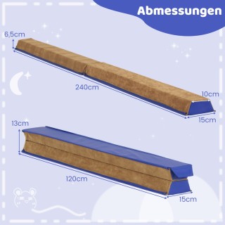 Costway Πτυσσόμενη Δοκός Ισορροπίας 240 εκ. για Παιδιά - Ασφαλής κ... Costway Πτυσσόμενη Δοκός Ισορροπίας 240 εκ. για Παιδιά - Ασφαλής κ...