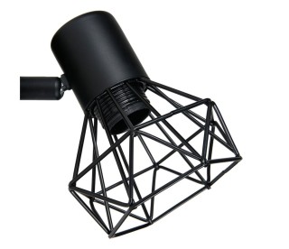 Ostaria Σποτ Μεταλλικό 1 Αμπαζούρ Διαμάντι Μαύρο Diamond -35377