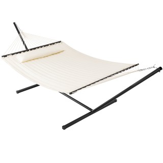 BAKAJI  Κρεμαστή Καρέκλα Κήπου Βραζιλιάνικη Μπεζ με Μαξιλάρι και Με...