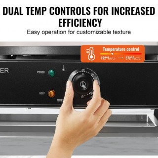 VEVOR  Ηλεκτρική Κρεπιέρα 16 3400W Διπλή Κεφαλή Επαγγελματική SYJBJ...