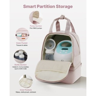 VEVOR Σακίδιο Μεταφοράς Θηλάστρου με Πακέτο Πάγου, 27 x 24 x 34 εκ....