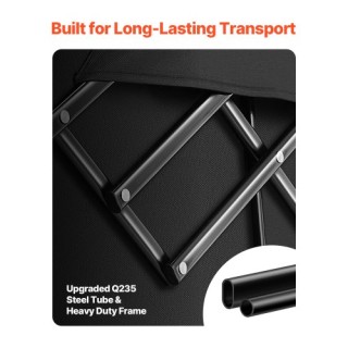 VEVOR Πτυσσόμενο Καρότσι Κήπου 300L 450LB Βαρέως Τύπου ZDHYBXSSTCHS...