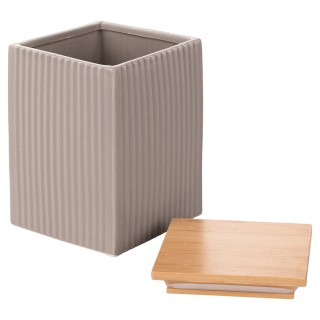 Villa dEste Home Μεγάλο δοχείο 1080 ml από γρανίτη με καπάκι μπαμπο...