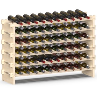 BAKAJI Ξύλινη Κάβα Φυσικού Χρώματος με 60 Θέσεις για Κρασιά - Μπαρ... BAKAJI Ξύλινη Κάβα Φυσικού Χρώματος με 60 Θέσεις για Κρασιά - Μπαρ...