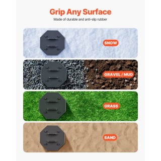 VEVOR Μαξιλάρια Εξισορρόπησης Τροχόσπιτου 5000 lbs 4 Τεμ Καουτσούκ ...