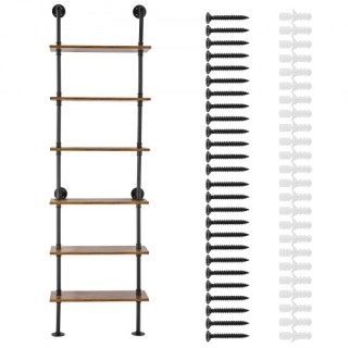 VEVOR Ράφι Βιομηχανικού Στυλ 6 Επιπέδων 24x9.84in Τοίχου για Κουζί... VEVOR Ράφι Βιομηχανικού Στυλ 6 Επιπέδων 24x9.84in Τοίχου για Κουζί...