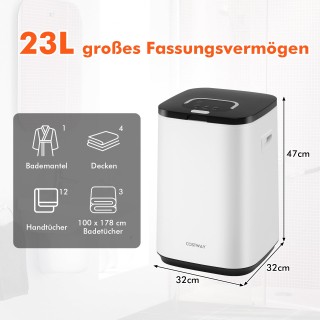 Costway Ζεστατήρας Λευκός Πετσετών 23L με Ένδειξη Φωτισμού και Χρον... Costway Ζεστατήρας Λευκός Πετσετών 23L με Ένδειξη Φωτισμού και Χρον...
