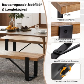 Costway Πολυλειτουργικός Πάγκος Εισόδου με Μεταλλικό Σκελετό και Ξ... Costway Πολυλειτουργικός Πάγκος Εισόδου με Μεταλλικό Σκελετό και Ξ...