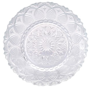 Galileo Σετ 2 Μπολ από Γυαλί με Ανάγλυφο Σχέδιο 125 cm Sfiziose Sib...