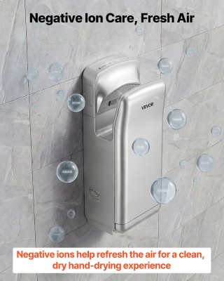 VEVOR Κάθετος Στεγνωτήρας Χεριών με HEPA Φίλτρο και Διπλή Ροή Αέρα,...