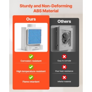 VEVOR Κιτ Αεραγωγού Εσωτερικού Στεγνωτηρίου με Συρτάρι Νερού για Εξ...