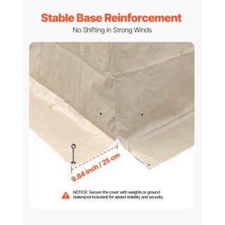 VEVOR Χειμερινό Κάλυμμα Γκαζέμπο με Πλευρικά Τοιχώματα & Παράθυρα L...