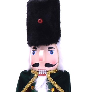 BAKAJI Χριστουγεννιάτικος Ξύλινος Καρυοθραύστης Ύψους 106 εκ Διακοσ...