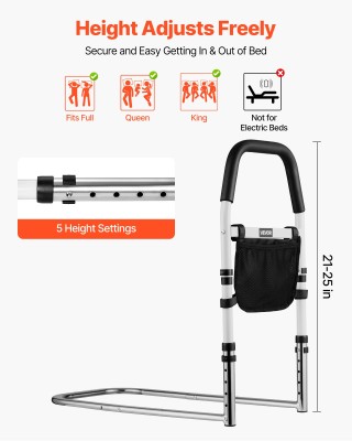 VEVOR Ρυθμιζόμενο Κάγκελο Κρεβατιού για Ηλικιωμένους - Άνεση & Ασφ... VEVOR Ρυθμιζόμενο Κάγκελο Κρεβατιού για Ηλικιωμένους - Άνεση & Ασφ...