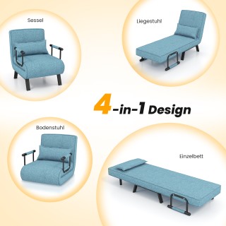 Πολυμορφικός Καναπές-Κρεβάτι με 6-θέση για Πλάτη 79 x 65 x 79 cm Τυ... Πολυμορφικός Καναπές-Κρεβάτι με 6-θέση για Πλάτη 79 x 65 x 79 cm Τυ...