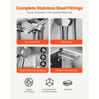 VEVOR Μπανιέρα Καλλωπισμού Σκύλων Ανοξείδωτη με Σκάλες και Βρύση BX...