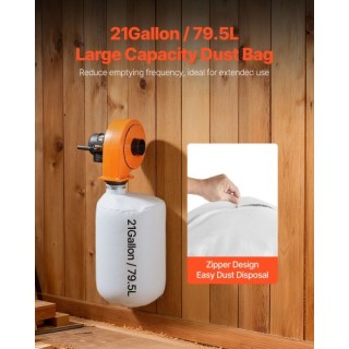 VEVOR Συλλέκτης Σκόνης Τοίχου 1 HP, 560 CFM με Σακούλα 2.5 Μικρόν γ... VEVOR Συλλέκτης Σκόνης Τοίχου 1 HP, 560 CFM με Σακούλα 2.5 Μικρόν γ...