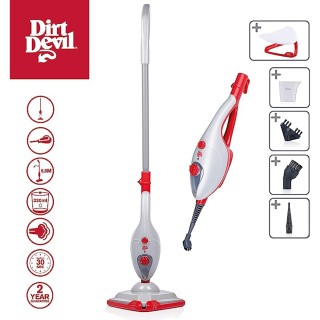 Dirt Devil Σκούπα 2 σε 1 Καθαριστής Χειρός DD7001 με Ατμό 1300Watt,... Dirt Devil Σκούπα 2 σε 1 Καθαριστής Χειρός DD7001 με Ατμό 1300Watt,...