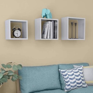 BAKAJI Σετ 3 Μοντέρνα Ράφια Τοίχου Σχεδιασμός Κύβος Ράφι Ράφι από ... BAKAJI Σετ 3 Μοντέρνα Ράφια Τοίχου Σχεδιασμός Κύβος Ράφι Ράφι από ...