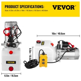 VEVOR 4Qt Υδραυλική Αντλία Μονής Ενέργειας για Τρέιλερ/Γερανό 4LCZ... VEVOR 4Qt Υδραυλική Αντλία Μονής Ενέργειας για Τρέιλερ/Γερανό 4LCZ...
