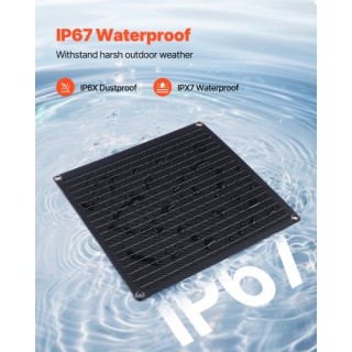 VEVOR Ηλιακός Φορτιστής Μπαταρίας 20W 12V με Έξυπνο Ελεγκτή & 3 Καλ...