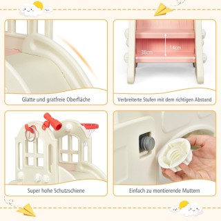 Costway  Πολυλειτουργικό Σετ Τσουλήθρας και Αναρρίχησης για Παιδιά ...