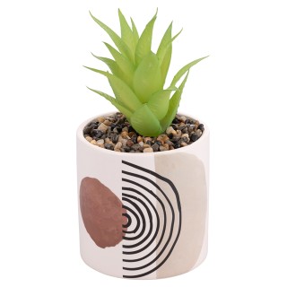 Villa DEsteΣετ 4τμχ   Τεχνητό παχύφυτο σε κεραμικό γλάστρα Venice L...