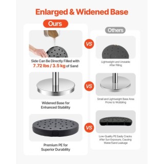 VEVOR 8 Ασημένιες Κολώνες με 4 Κόκκινα Βελούδινα Σχοινιά και Βάση γ...