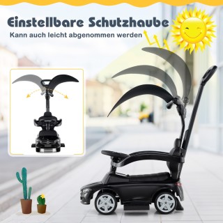 Costway Περπατούρα Mercedes-Benz 3-σε-1 με Ήχους και Ρυθμιζόμενη Σκ...