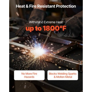 VEVOR Κουβέρτες Συγκόλλησης από Καρβουνικό Ύφασμα, 2 Τεμάχια - Πυρί... VEVOR Κουβέρτες Συγκόλλησης από Καρβουνικό Ύφασμα, 2 Τεμάχια - Πυρί...