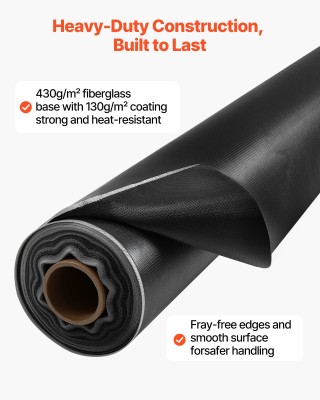 VEVOR Σιλικονούχο Πυρίμαχο Υφαντοποιείο Επικάλυψης για Συγκολλήσεις... VEVOR Σιλικονούχο Πυρίμαχο Υφαντοποιείο Επικάλυψης για Συγκολλήσεις...