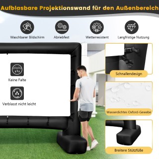 Costway Γιγαντιαία 116 Φουσκωτή Οθόνη Προβολής 16:9 για Εξωτερικούς... Costway Γιγαντιαία 116 Φουσκωτή Οθόνη Προβολής 16:9 για Εξωτερικούς...