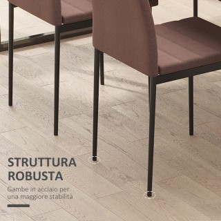 Σετ Μεταλλικές Καρέκλες με Υφασμάτινη Επένδυση 41 x 50 x 97 cm 4 τμ... Σετ Μεταλλικές Καρέκλες με Υφασμάτινη Επένδυση 41 x 50 x 97 cm 4 τμ...