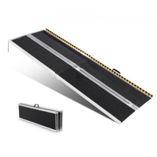 Φορητή Ράμπα Αμαξιδίου VEVOR, 8 ft, 800 lbs, Αντιολισθητική Αλουμιν...