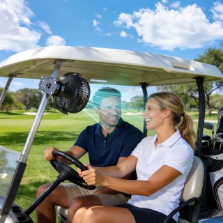 VEVOR Φορητός Επαναφορτιζόμενος Ανεμιστήρας Κλιπ με Φως και USB, 3 ...