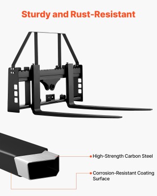 VEVOR Ισχυρά ανυψωτικά πιρούνια φορτωτή, 1814 kg, με πιρούνια 1065 ...