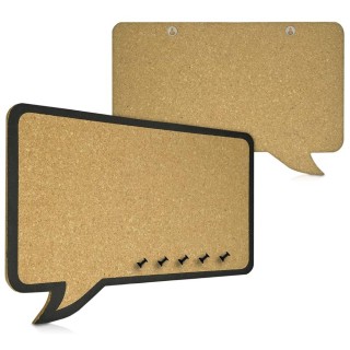 BAKAJI Πίνακας από Φελλό σε Σχήμα Φυσαλίδας με Μαύρο Πλαίσιο για τ... BAKAJI Πίνακας από Φελλό σε Σχήμα Φυσαλίδας με Μαύρο Πλαίσιο για τ...