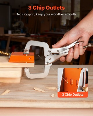 VEVOR Σετ Συσκευής Τσέπης Ρυθμιζόμενο 12.7-38.1mm για Ξυλουργική TS...