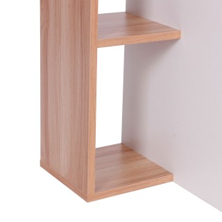 BAKAJI  Γραφείο Βιβλιοθήκη 4 Ράφια Τραπέζι Υπολογιστή Ξύλο Σπίτι Γρ...