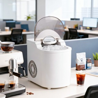 VEVOR Φορητή Μηχανή Πάγου, 7 Παγάκια σε 6 Λεπτά, 11.8 kg/Ημέρα, Αυτ...