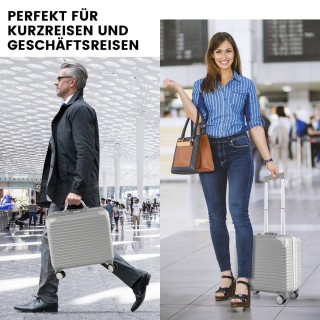 Costway Πολυλειτουργική Χειραποσκευή με Ανθεκτικό Υλικό PC και Αφα... Costway Πολυλειτουργική Χειραποσκευή με Ανθεκτικό Υλικό PC και Αφα...