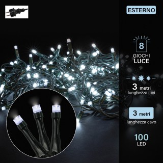 Kooper Φίλο 100 λεντ λευκό ψυχρό 3 μ για εξωτερική χρήση 8 παιχνίδι...