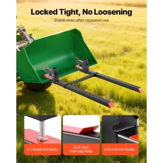 VEVOR Πιρούνες Παλετοφόρου 907 κιλών, 149 εκ. με Ρυθμιζόμενη Ράβδο ...